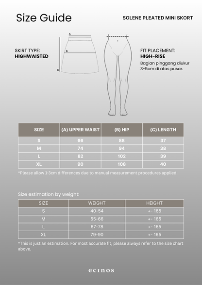 ECINOS - Solene Pleated Mini Skort