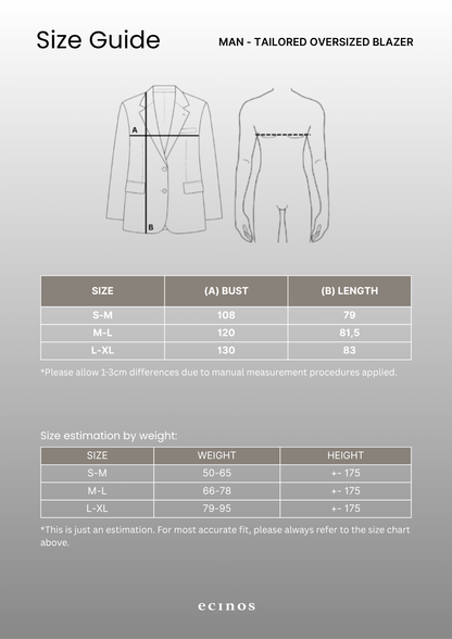 ECINOS Man - Tailored Oversized Blazer (Man Version)