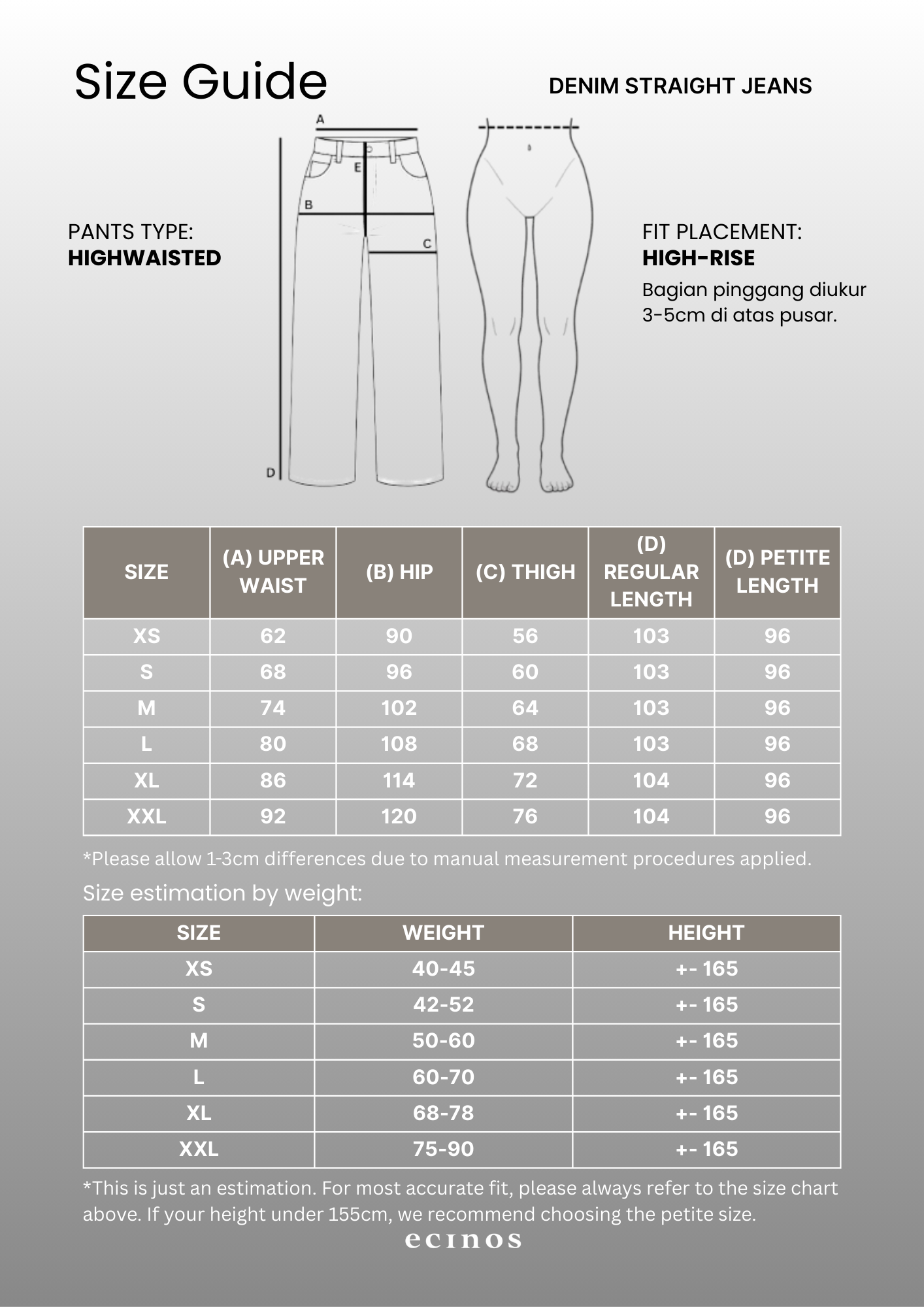 ECINOS - DENIM Straight Jeans