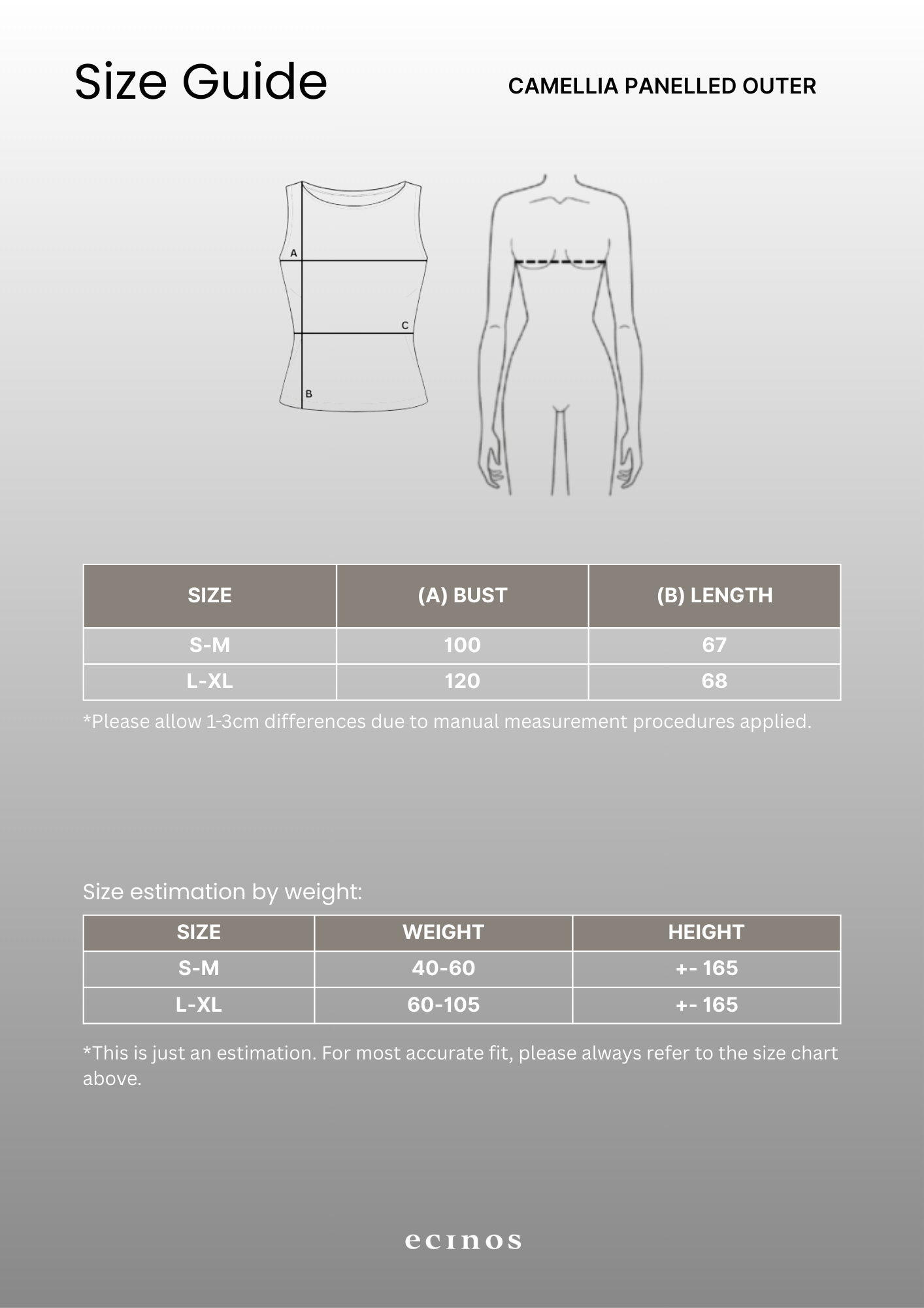 ECINOS - Camellia Panelled Outer