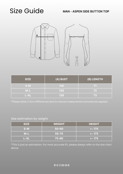 ECINOS Man - Aspen Side Button Top