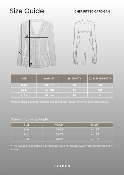 ECINOS - Chér Fitted Cardigan | Atasan Wanita | Cardigan Wanita Fitted
