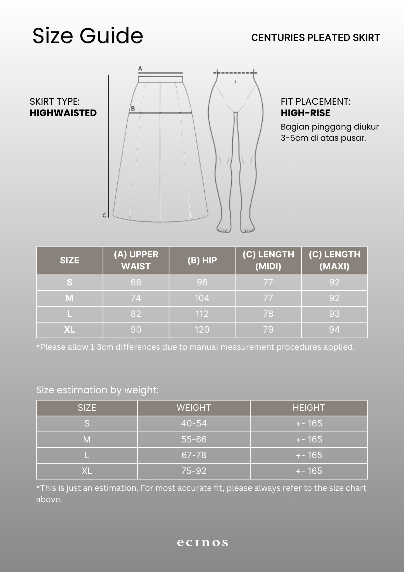 ECINOS - Centuries Pleated Skirt