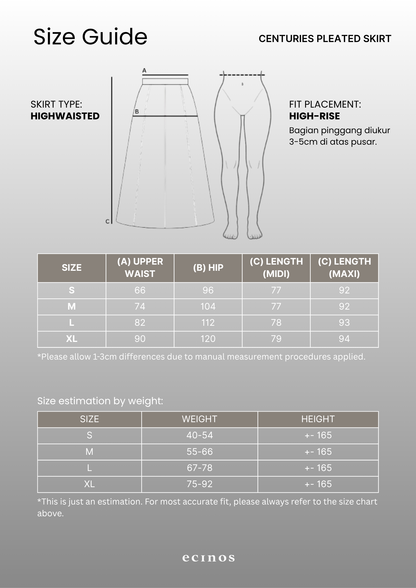 ECINOS - Centuries Pleated Skirt