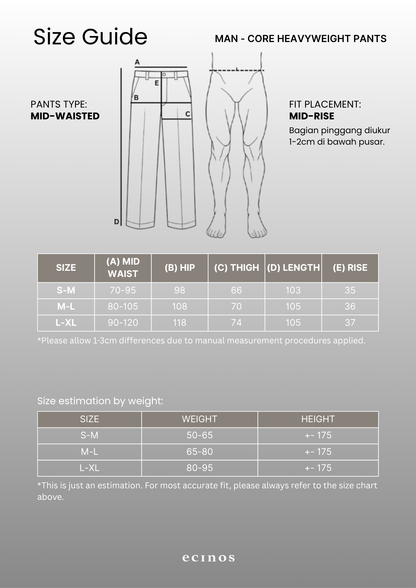 ECINOS Man - CORE Heavyweight Pants