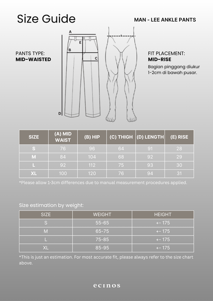 ECINOS Man - Lee Ankle Pants