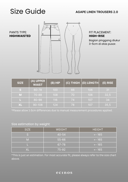 ECINOS - Agape Linen Trousers 2.0