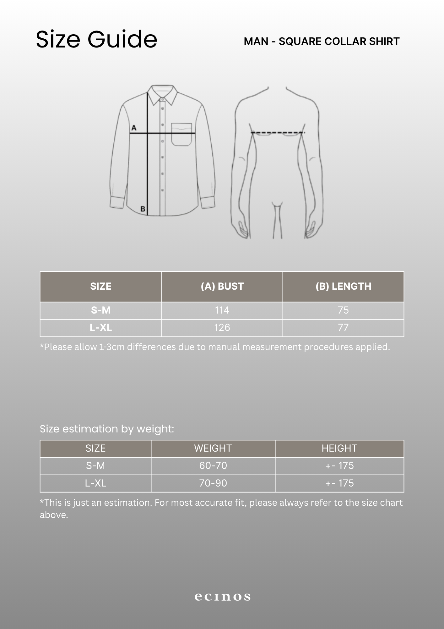 ECINOS Man - Square Collar Shirt