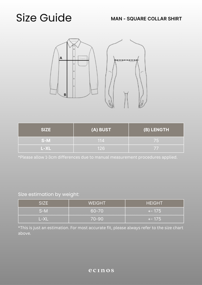 ECINOS Man - Square Collar Shirt