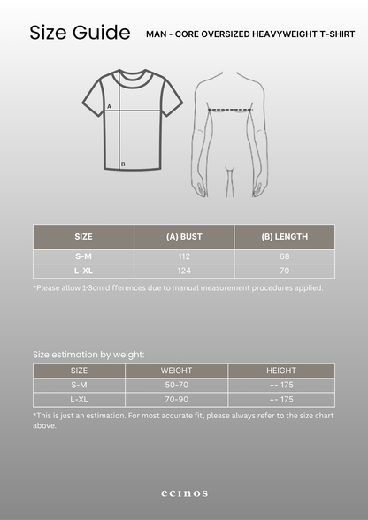 ECINOS Man - CORE Oversized Heavyweight T-shirt