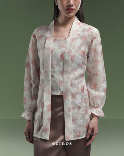 ECINOS - Floral Printed Tulle Top 2.0