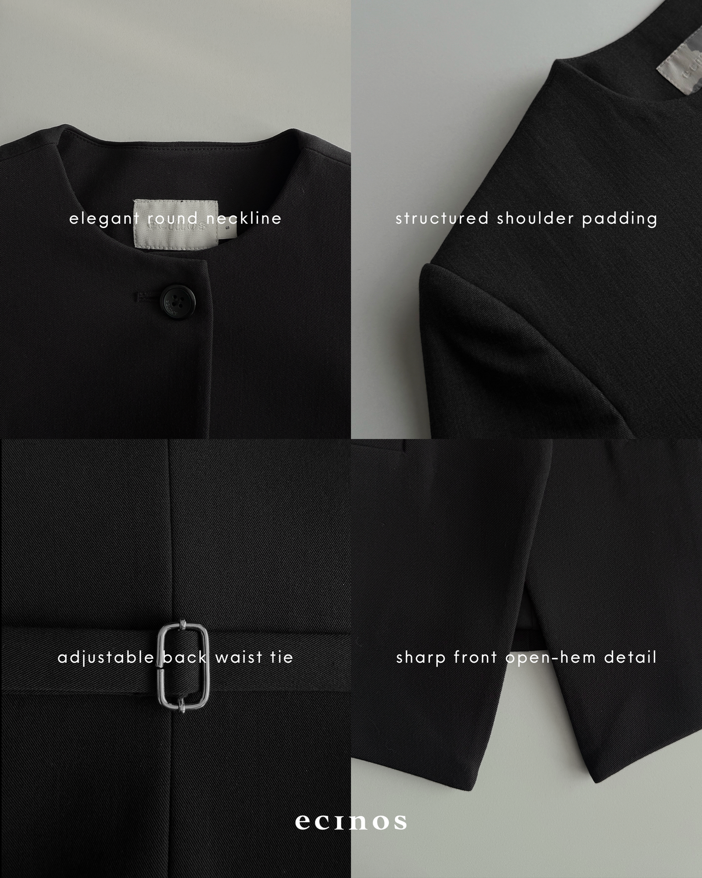 ECINOS - Andrea Tailored Fitted Blazer