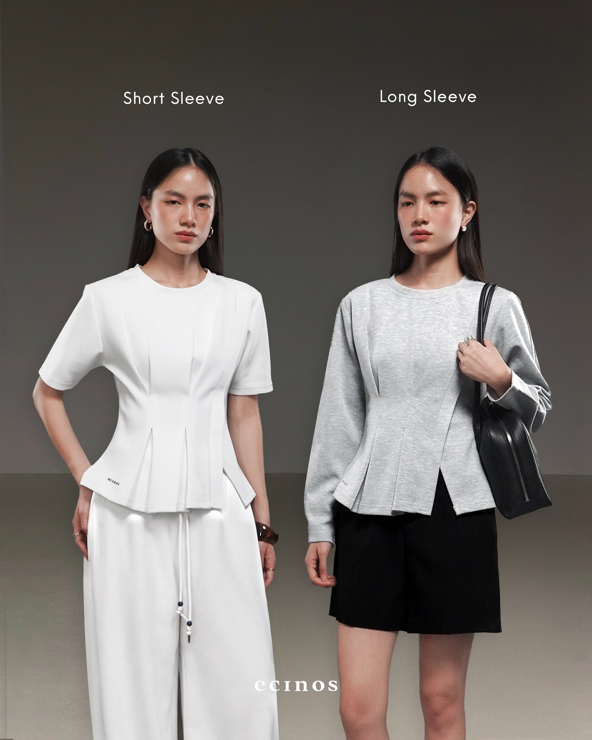 ECINOS - Serena Pleated Top