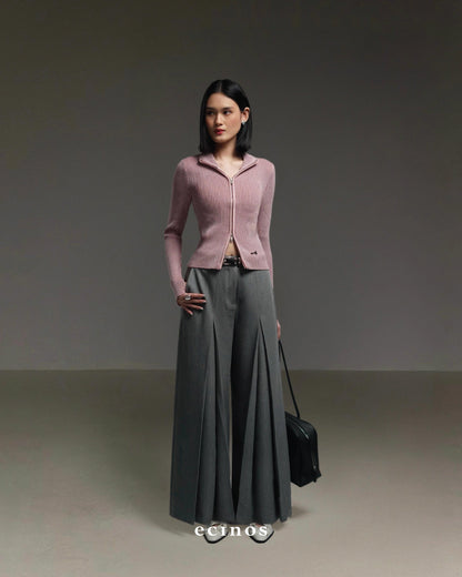 ECINOS - Rowan Pleated Wide Leg Trousers