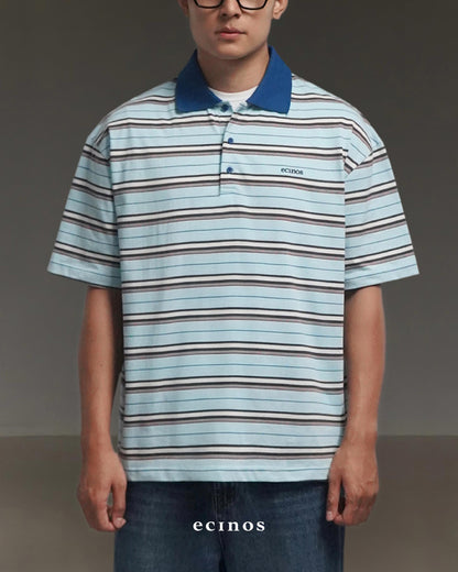 ECINOS Man - Iver Striped Cotton Rugby Shirt
