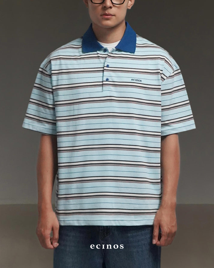ECINOS Man - Iver Striped Cotton Rugby Shirt – ecinos