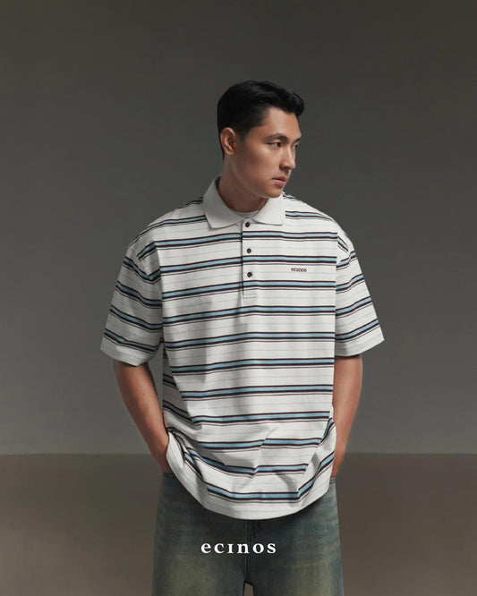 ECINOS Man - Iver Striped Cotton Rugby Shirt