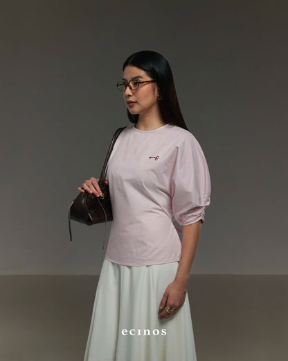 ECINOS - Drawstring Cotton Blouse