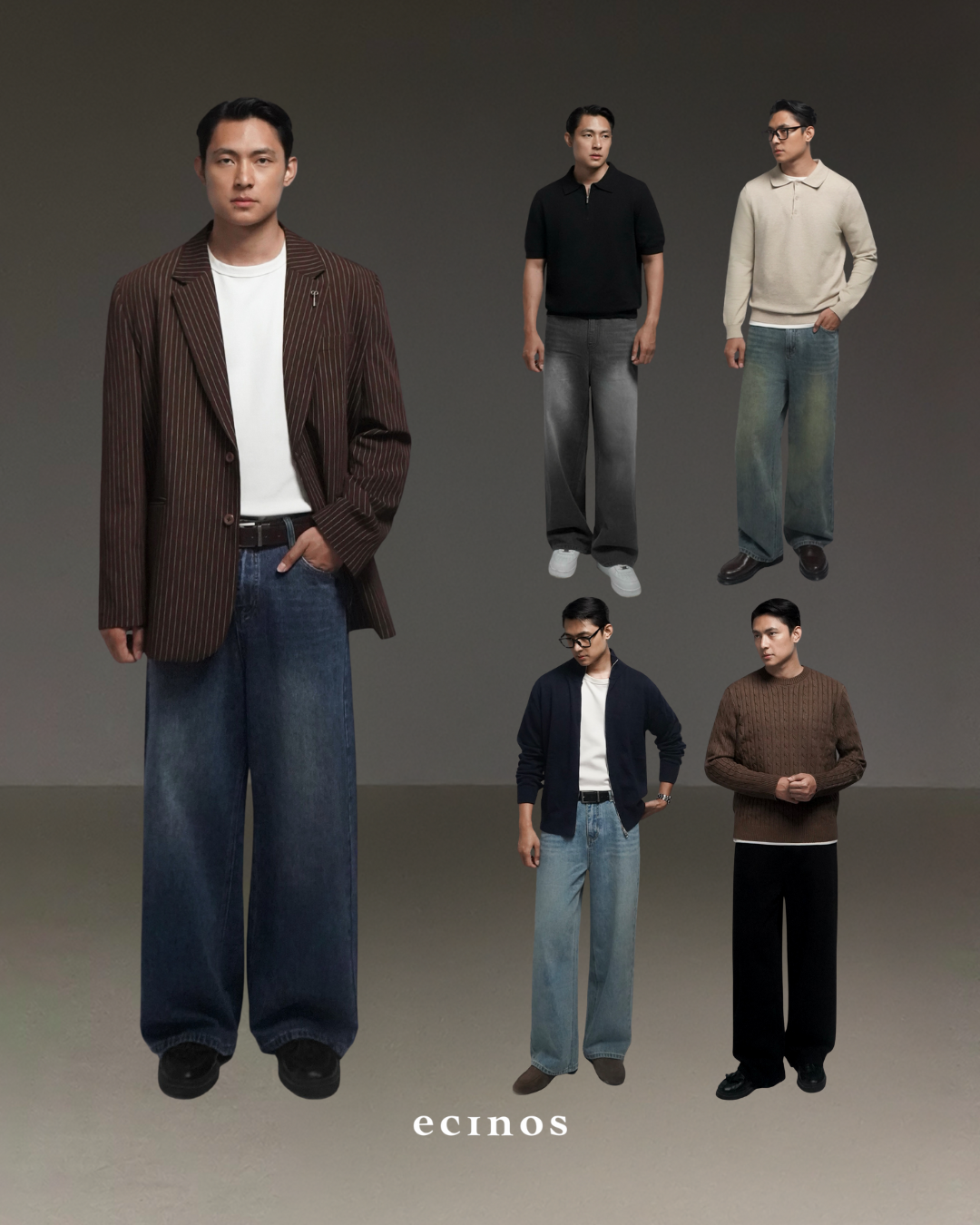 ECINOS Man - DENIM Wide Jeans (Man Version)