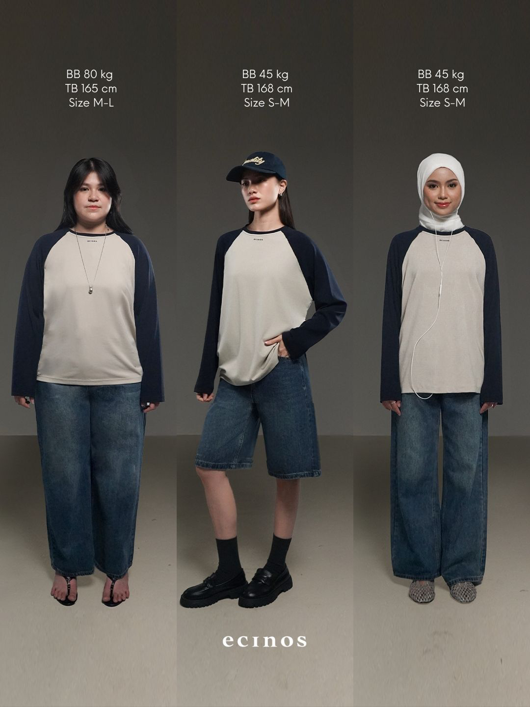ECINOS - Elio Oversized Raglan Top