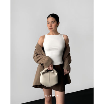 ECINOS - CORE Fitted Boatneck Tencel Top