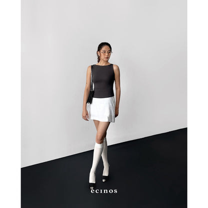 ECINOS - CORE Fitted Boatneck Tencel Top
