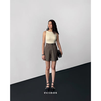 ECINOS - CORE Fitted Boatneck Tencel Top