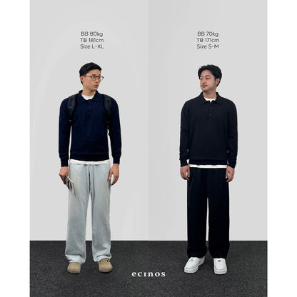 ECINOS Man - Han Knitted Polo Button Top