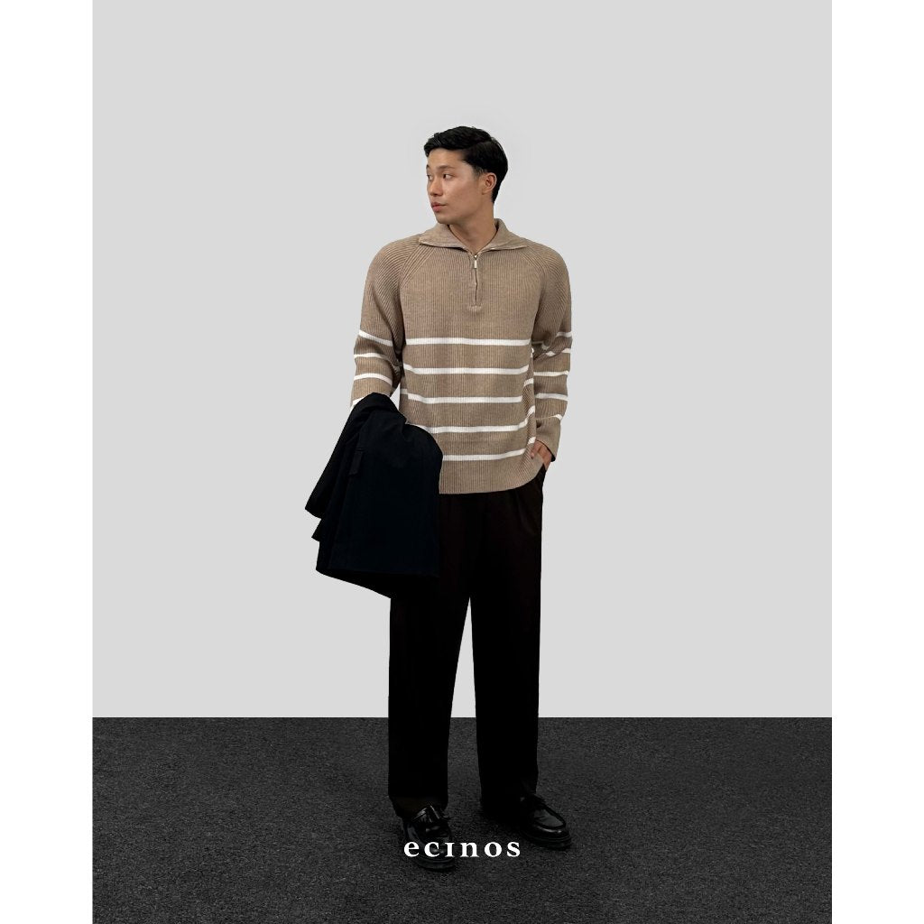 ECINOS Man - Knitted Half Zip Sweater (Man Version)