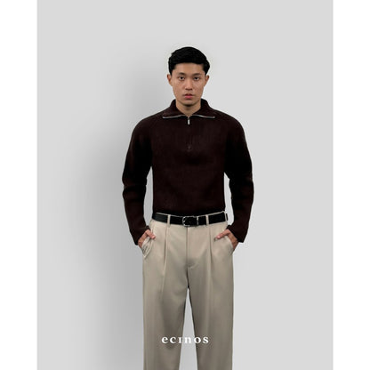ECINOS Man - Knitted Half Zip Sweater (Man Version)