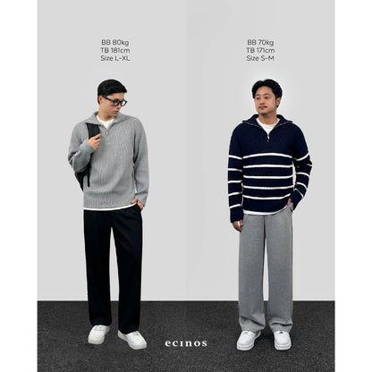 ECINOS Man - Knitted Half Zip Sweater (Man Version)