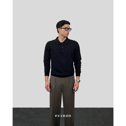 ECINOS Man - Han Knitted Polo Button Top