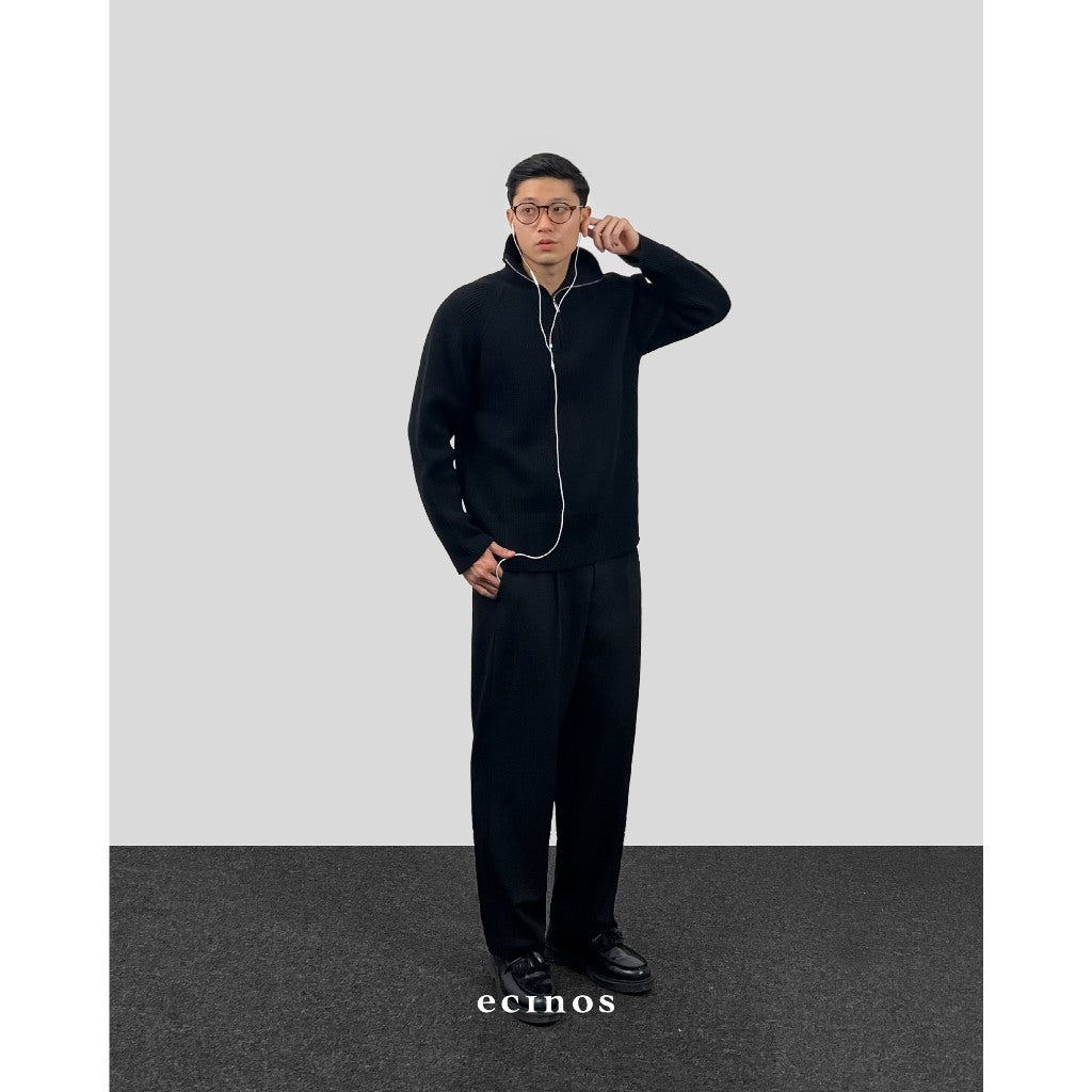 ECINOS Man - Knitted Half Zip Sweater (Man Version)