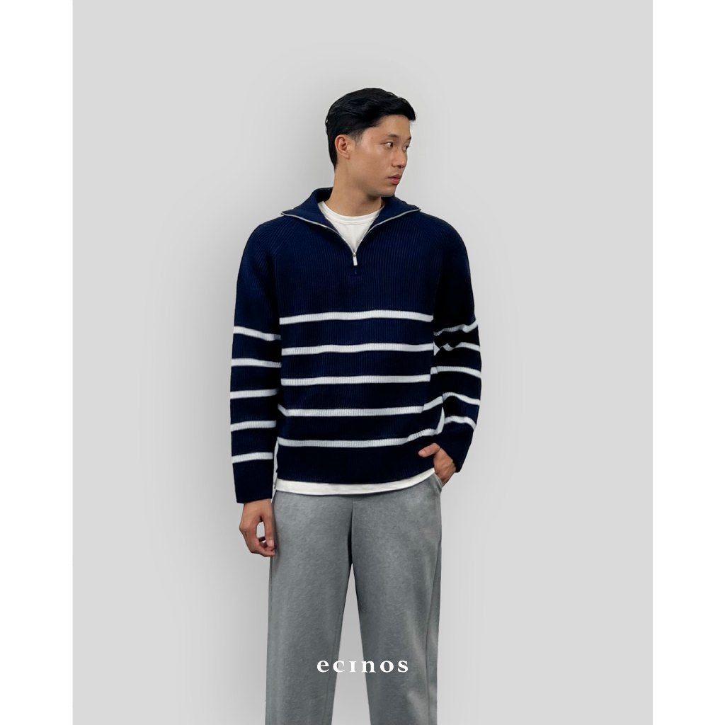 ECINOS Man - Knitted Half Zip Sweater (Man Version)