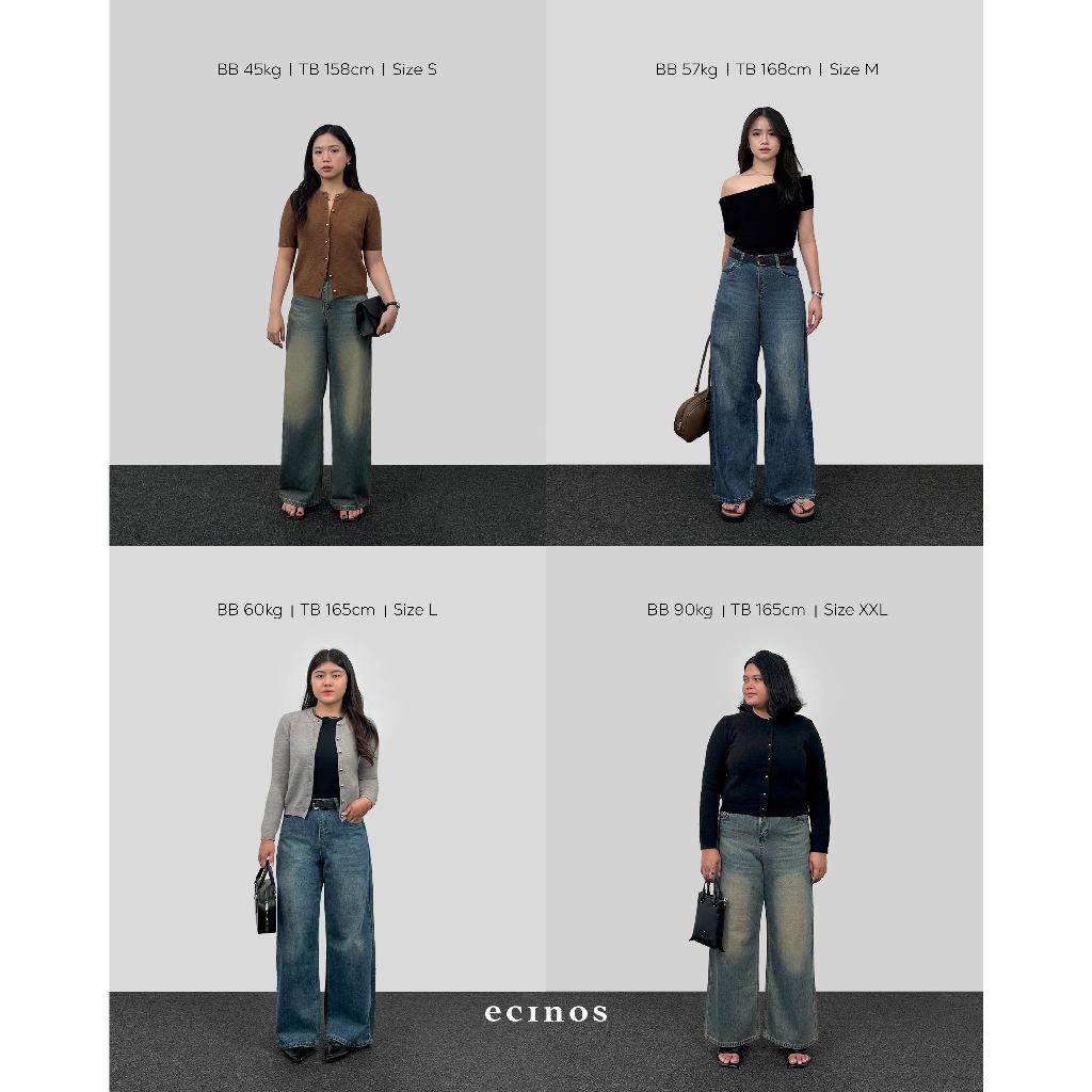 ECINOS - DENIM Wide Jeans