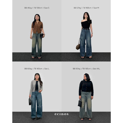 ECINOS - DENIM Wide Jeans