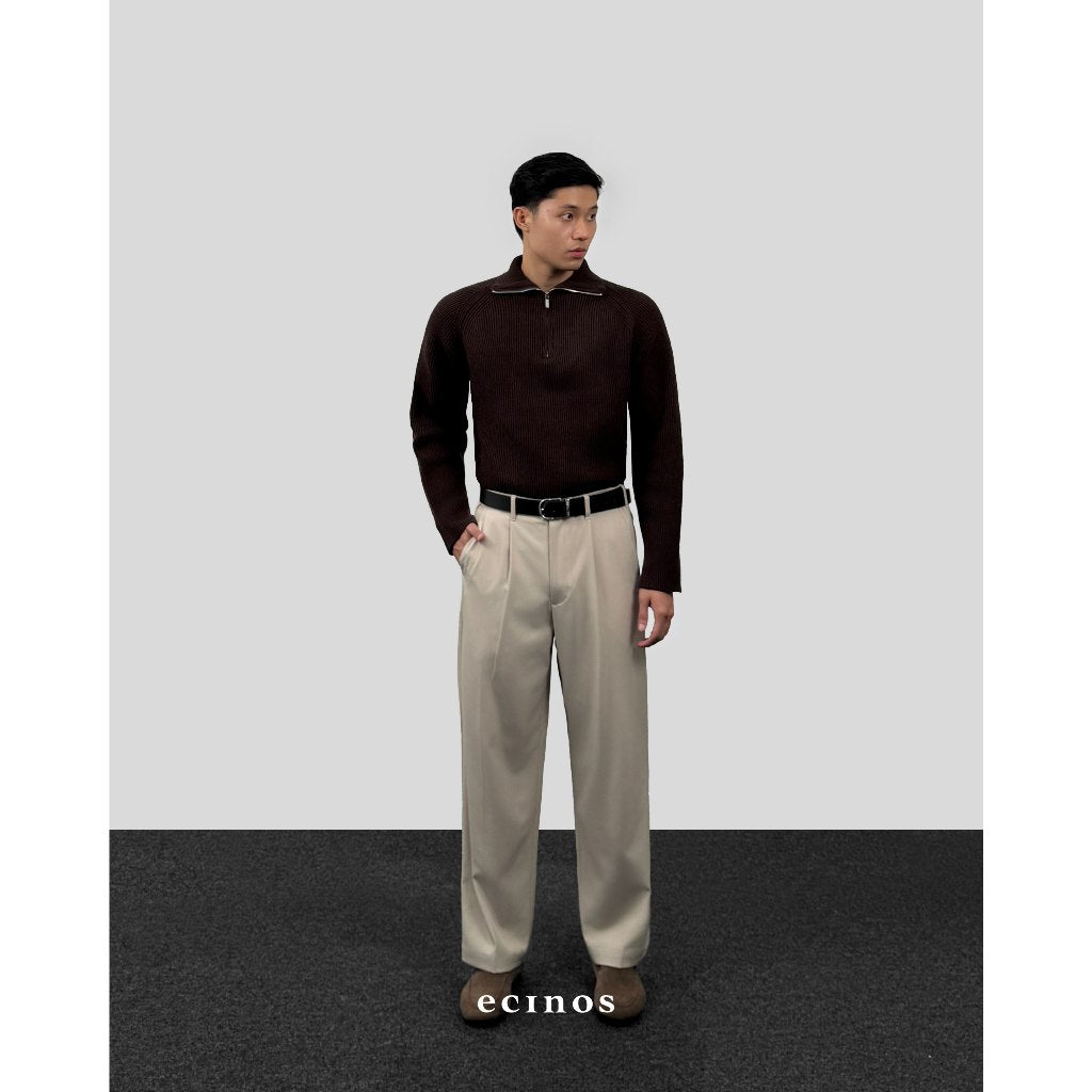 ECINOS Man - Knitted Half Zip Sweater (Man Version)