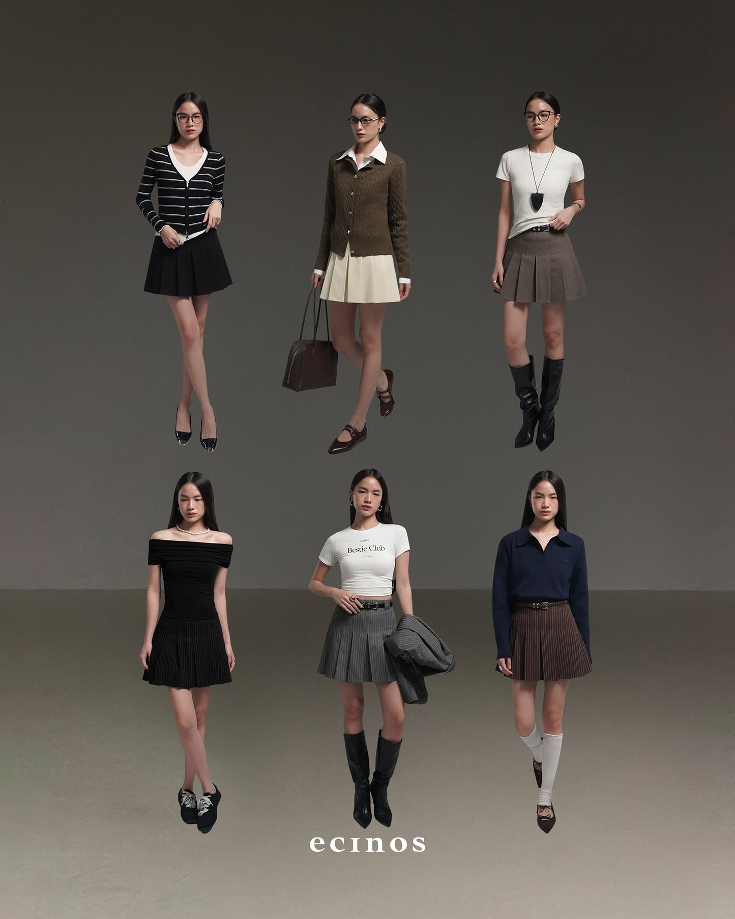 ECINOS - Solene Pleated Mini Skort