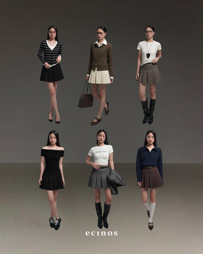 ECINOS - Solene Pleated Mini Skort