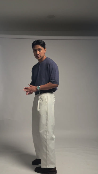 ECINOS MAN - Don Barrel Cotton Trousers