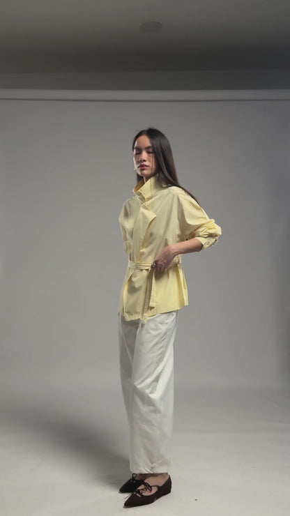 ECINOS - Joan Barrel Cotton Trousers