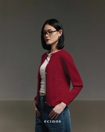 ECINOS - Celie Cable Knit Cardigan