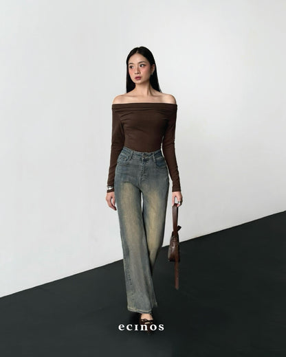 ECINOS - CORE Fitted Off Shoulder Tencel Top