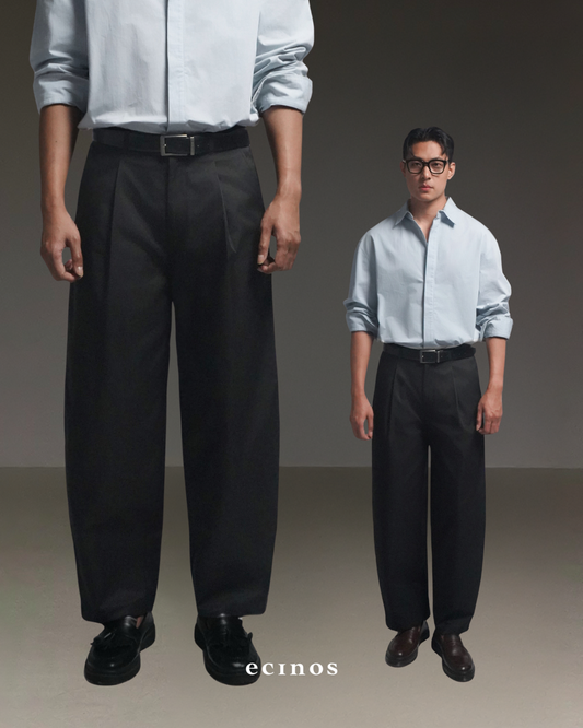 ECINOS MAN - Don Barrel Cotton Trousers