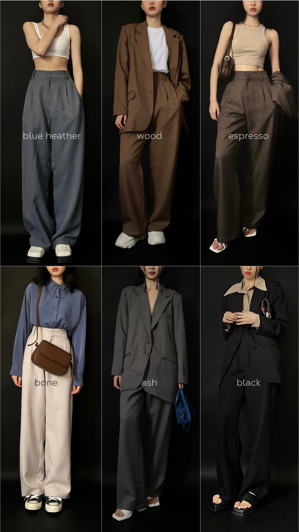 Museum Pants in Blue Heather